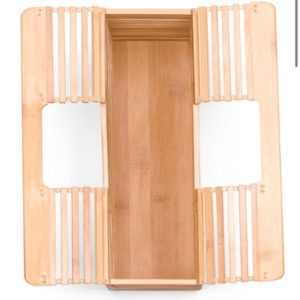 C&C CALIFORNIA BAGS BAMBOO WOODEN PURSE HANDBAG - Picture 4 of 5